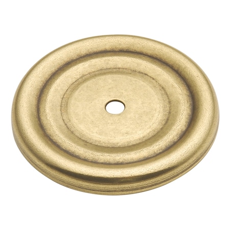 Hickory Hardware Backplate Knob 1-7/8 Inch Diameter P282-LP